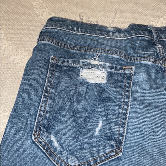 Mother Superior The Sinner Distressed Straight Crop Ankle Leg Jeans - Picture 14 of 16